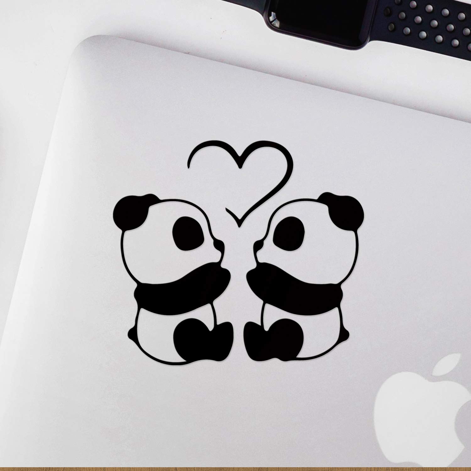 Amazon.com: Transparent Decal Stickers of Panda Love (Black